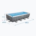 Obdĺžniková bazénová súprava Bestway Power Steel 56465N 549 x 274 cm tmavo sivá 6