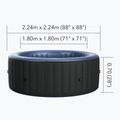 Vírivka Jacuzzi  pre 8 osôb  MSpa Comfort Bergen anthracite grey 12