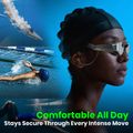 Plavecké okuliare Holoswim Solla Wave AI Music silver 5