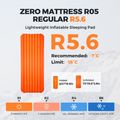 Nafukovací matrac Flextail Zero R05 Regular orange 7