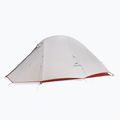 Trekingový stan pre 3 osoby Naturehike Cloud Up 3 Pro 20D light gray/red