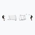 QuickPlay Kickster Academy Kombinovaná futbalová bránka s odrazovou doskou 240 x 150 cm biela QP0535