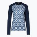 Dámska termoaktívna mikina Helly Hansen Lifa Merino Midweight Graphic Crew navy star pixel 5