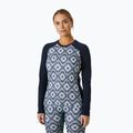Dámska termoaktívna mikina Helly Hansen Lifa Merino Midweight Graphic Crew navy star pixel