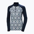 Dámska termo mikina Helly Hansen Lifa Merino Midweight Gra 1/2 Zip navy star pixel 9