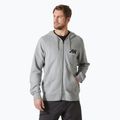 Pánska mikina Helly Hansen HH Logo Full Zip Hoodie 2.0 grey/ melange