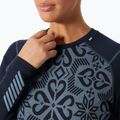 Dámska termoaktívna mikina Helly Hansen Lifa Merino Midweight Graphic Crew navy nordic rose aop 3