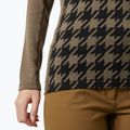 Dámska termoaktívna mikina Helly Hansen Lifa Merino Midweight Graphic Crew sepia houndstooth aop 4