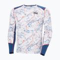 Pánska termo mikina Helly Hansen Lifa Active white slope map aop 5