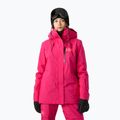 Dámska lyžiarska bunda Helly Hansen Powshot cranberry