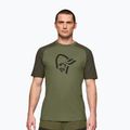 Pánske trekingové tričko NORRONA Femund PureUll loden green