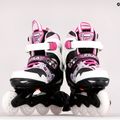 Detské kolieskové korčule FILA J-One G black/white/pink 13