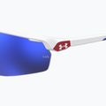 Detské slnečné okuliare Under Armour 7001/S S3 matné biele/modré viacvrstvové oleofóbne 7