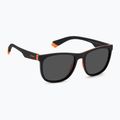 Detské polarizačné slnečné okuliare Polaroid PLD 8049/S black orange/grey
