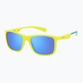 Detské slnečné okuliare Polaroid PLD 8053/S matte yellow azure/blue mirror polarized 2