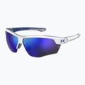 Slnečné okuliare Under Armour Yard Dual S3 matné biele modré/modré viacvrstvové oleofóbne okuliare 2