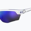 Slnečné okuliare Under Armour Yard Dual S3 matné biele modré/modré viacvrstvové oleofóbne okuliare 7