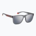 Pánske slnečné okuliare Polaroid PLD 2155/S matte grey/grey silver mirror polarized