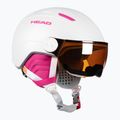 Detská lyžiarska prilba HEAD Maja Visor S2 biela 328172