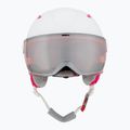 Detská lyžiarska prilba HEAD Maja Visor white/silver red 2