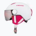 Detská lyžiarska prilba HEAD Maja Visor white/silver red 3