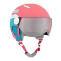 Detská lyžiarska prilba HEAD Maja Visor pink/blue/silver red