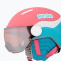 Detská lyžiarska prilba HEAD Maja Visor pink/blue/silver red 7