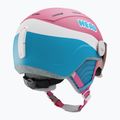 Detská lyžiarska prilba HEAD Maja Visor pink/blue/silver red 2