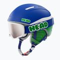 Detská lyžiarska prilba HEAD Mojo Set + Gogle Jr blue/green/silver red 7