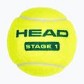 Detské tenisové loptičky HEAD Stage 1 3 ks zelené. 3
