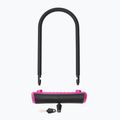 Zámok na bicykel OnGuard Neon 8154PN U-Lock čierny/ružový 2