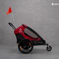 Hamax Outback Twin príves na bicykel čierny/červený 464_HAM 10