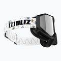 Detské lyžiarske okuliare Bliz Liner Jr black white logo/brown&silver mirror 4