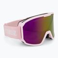 Lyžiarske okuliare Bliz Rave matt powder pink/brown pink multi