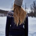 Dámsky sveter Fjällräven Övik Knit Cardigan dark navy 11