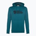 Pánska trekingová mikina Fjällräven Logo Hoodie deep sea