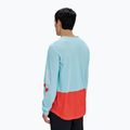 Pánske cyklistické tričko longsleeve POC Motion Air Jersey lazurite blue/carnelian orange 2