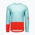 Pánske cyklistické tričko longsleeve POC Motion Air Jersey lazurite blue/carnelian orange 5