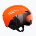 Detská lyžiarska prilba POC POCito Obex Visor S2 Jr fluo orange/clarity pocito/partly sunny/lt orange
