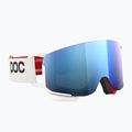 Lyžiarske okuliare POC Nexal Mid red/white/partly sunny blue