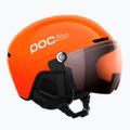 Detská lyžiarska prilba POC POCito Obex Visor S2 Jr fluorescent orange