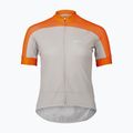 Dámsky cyklistický dres POC Essential Road Logo zink orange/granite grey