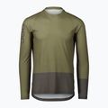 Pánske cyklistické tričko longsleeve POC MTB Pure epidote green/sylvanite grey 5