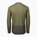 Pánske cyklistické tričko longsleeve POC MTB Pure epidote green/sylvanite grey 6