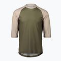 Pánsky cyklistický dres POC MTB Pure 3/4 epidote green/light sandstone beige