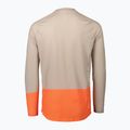 Pánske cyklistické oblečenie s dlhým rukávom POC MTB Pure light sandstone beige/zink orange 2