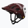 MTB cyklistická prilba POC Tectal Race MIPS garnet red/hydrogen white matt 2