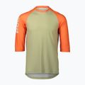 Pánsky cyklistický dres POC MTB Pure 3/4 prehnite green/zink orange