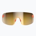 Cyklistické okuliare POC Elicit fluorescent orange translucent/clarity road gold 2