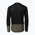 Pánske cyklistické oblečenie s dlhým rukávom POC MTB Pure uranium black/epidote green 2